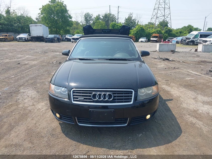 2004 AUDI A4 SEDAN 3.0L V-6 DOHC, VVT, 220HP
