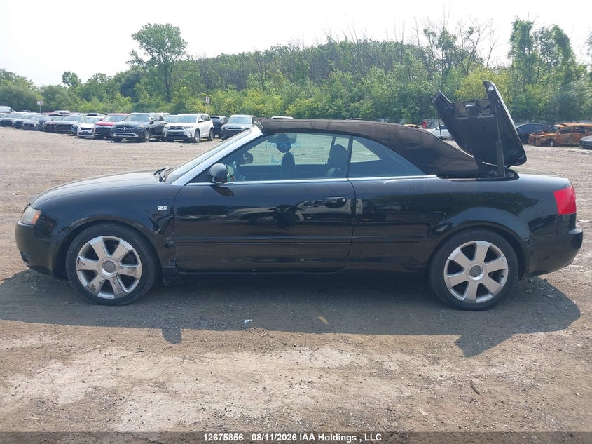 2004 AUDI A4 SEDAN 3.0L V-6 DOHC, VVT, 220HP