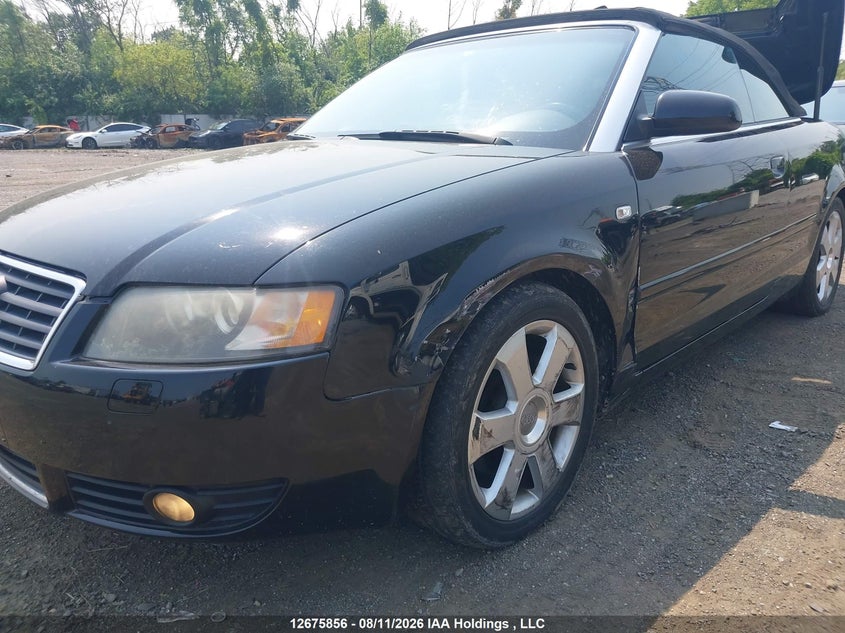 2004 AUDI A4 SEDAN 3.0L V-6 DOHC, VVT, 220HP