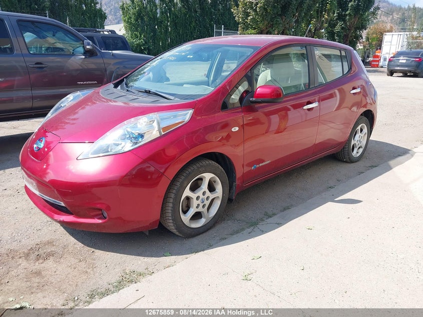 2012 Nissan Leaf, Благотворительность, IAAI, VIN JN1AZ0CP0CT025900 — фото 2