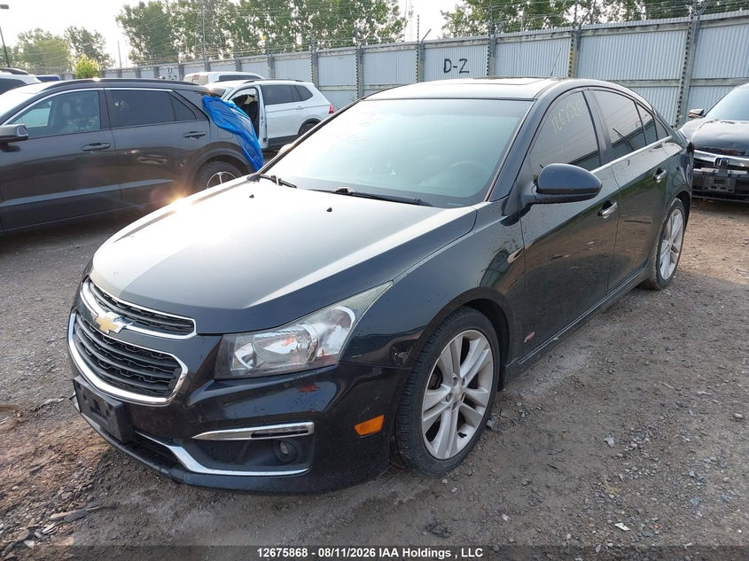 2015 Chevrolet Cruze 2Lt, Удар сзади, IAAI, VIN 1G1PE5SB8F7106782 — фото 2