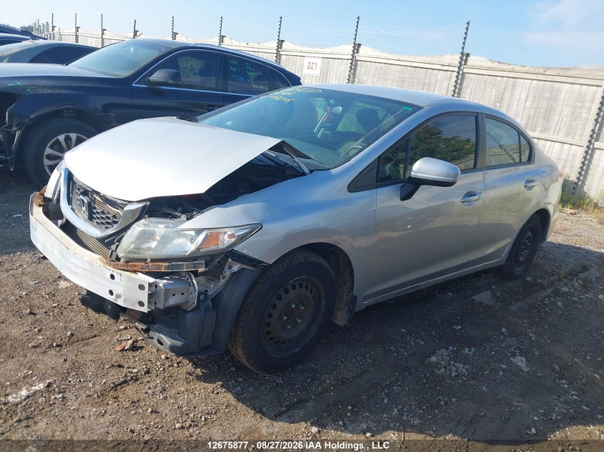 2015 Honda Civic, Front, IAAI, VIN 2HGFB2F48FH058146 — photo 2