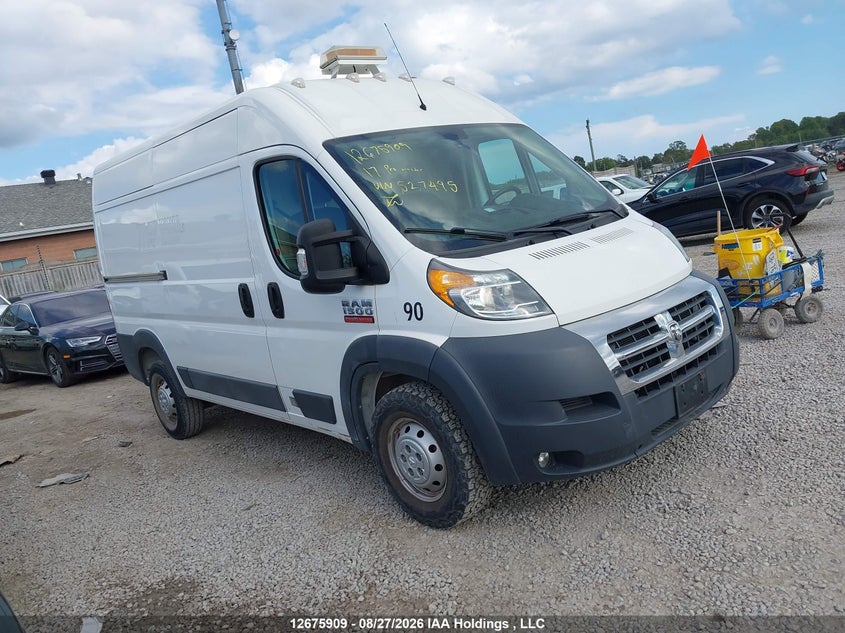 2017 Ram Promaster 1500 1500 High, Right Side, IAAI, VIN 3C6TRVBG6HE527495