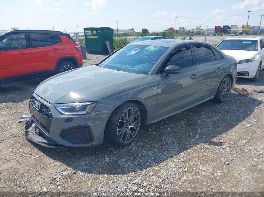 2020 Audi A4, Left Side, IAAI, VIN WAUFNAF47LA065807 — photo 2