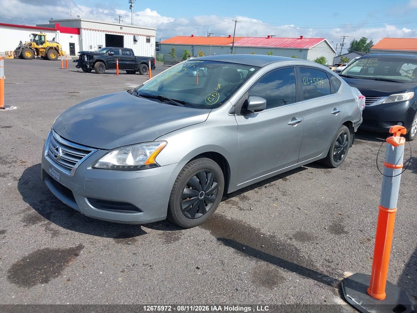 2013 Nissan Sentra, Удар ззаду, IAAI, VIN 3N1AB7AP5DL703074 — фото 2