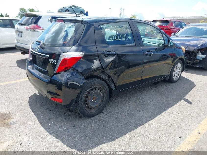 Vin: vnkktud3xea000981, lot: 3079682, toyota yaris le 20144
