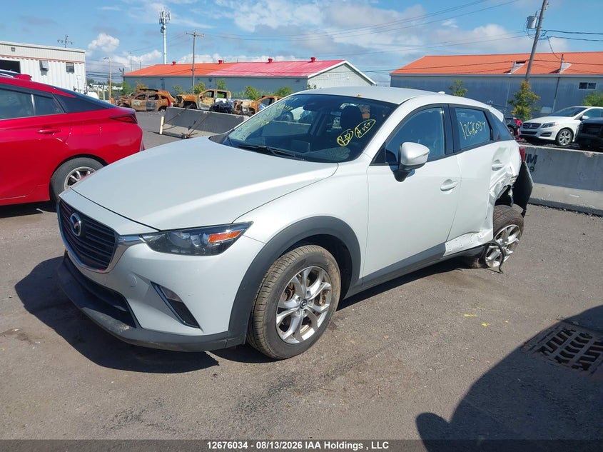 2019 Mazda CX-3, Левый зад, IAAI, VIN JM1DKFC71K1457369 — фото 2