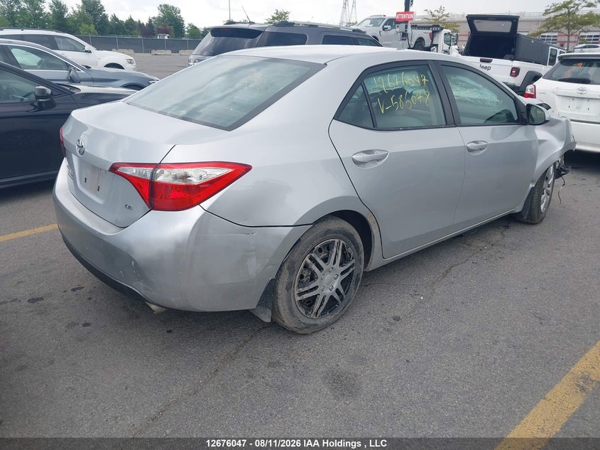 Vin: 2t1burhe3gc586078, lot: 3079726, toyota corolla le 20164