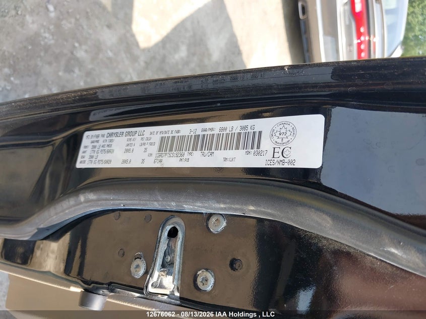 2012 DODGE RAM PICKUP 5.7L V-8 VVT, 390HP