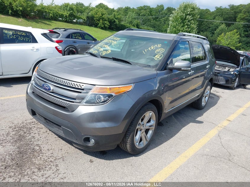 2014 Ford Explorer, Правый бок, IAAI, VIN 1FM5K8F89EGC14765 — фото 2