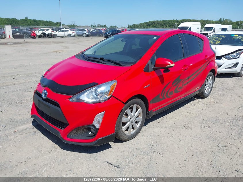 Vin: jtdkdtb35h1594709, lot: 3079934, toyota prius c technology 20172