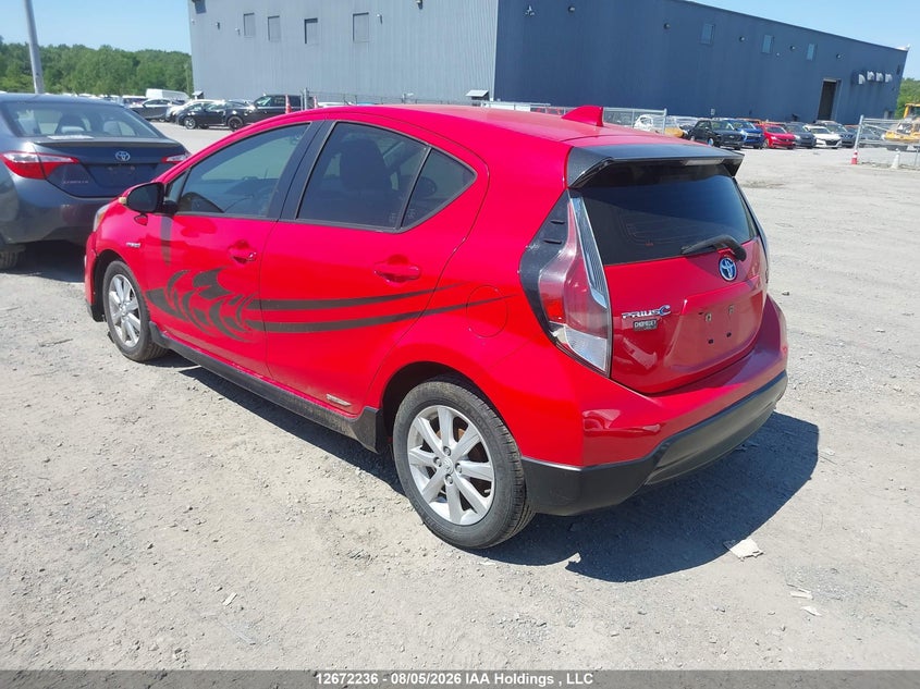 Vin: jtdkdtb35h1594709, lot: 3079934, toyota prius c technology 20173