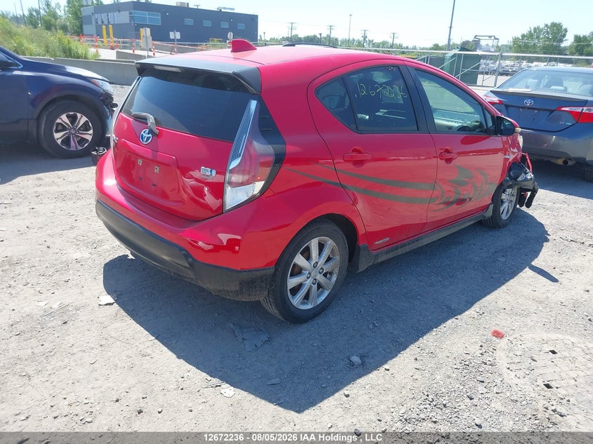 Vin: jtdkdtb35h1594709, lot: 3079934, toyota prius c technology 20174