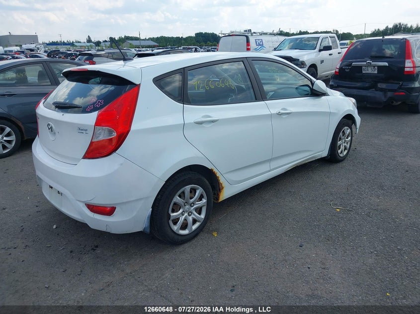 Vin: kmhct5ae2cu014633, lot: 3079940, hyundai accent gl 20124