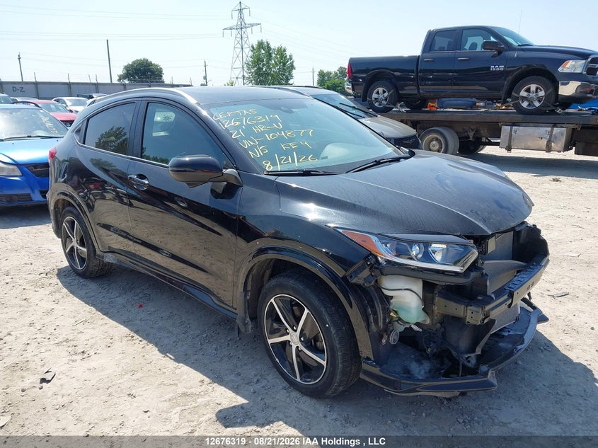 2021 Honda Hr-V Sport, Удар спереди, IAAI, VIN 3CZRU6H22MM104877