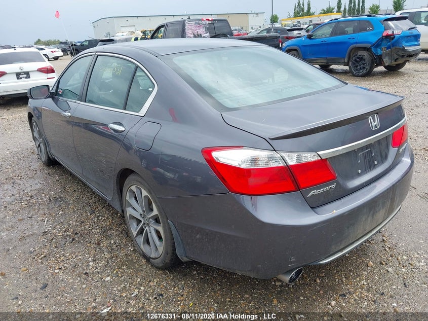 Vin: 1hgcr2f59ea801126, lot: 3080074, honda accord sport 20143