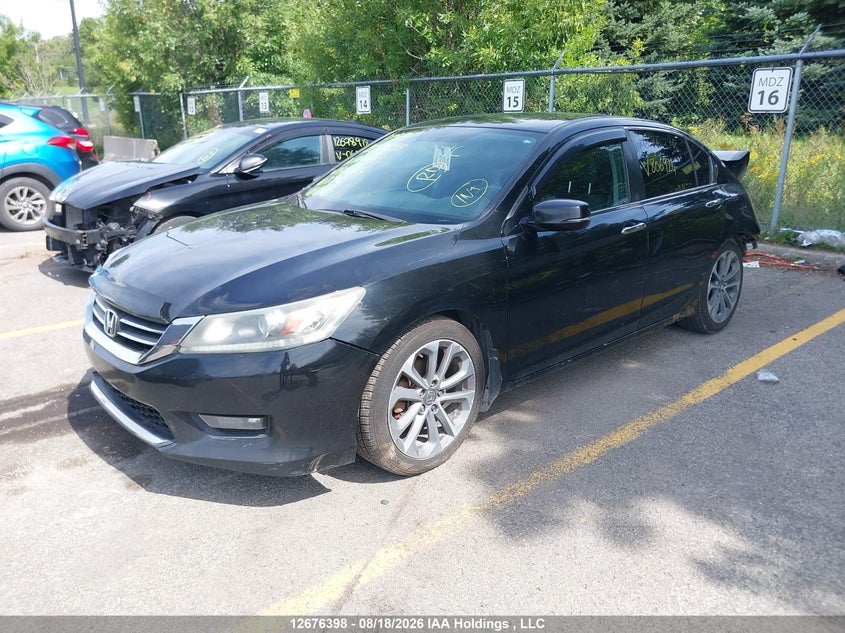 2014 Honda Accord, Удар сзади, IAAI, VIN 1HGCR2F57EA806924 — фото 2