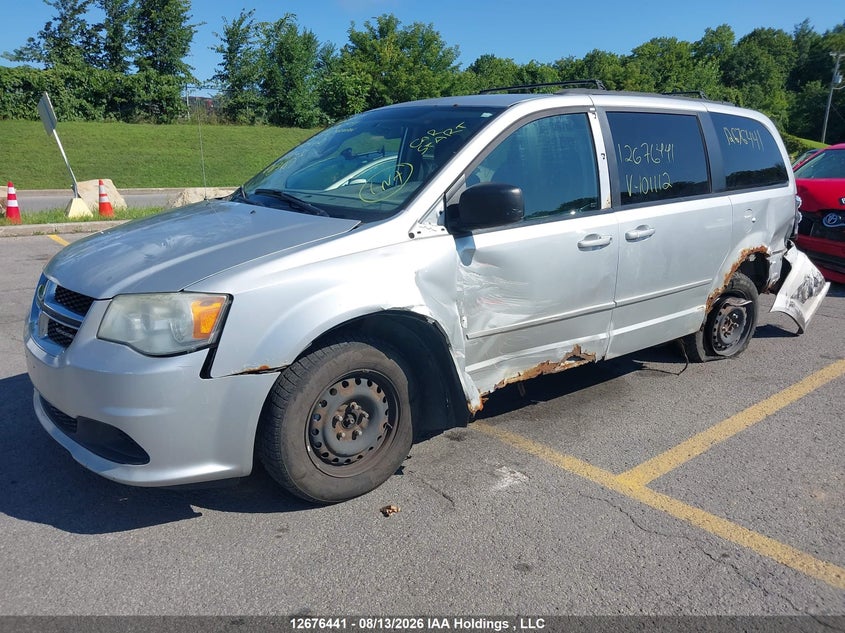 2012 Dodge Caravan, Left Rear, IAAI, VIN 2C4RDGBG9CR101112 — photo 2