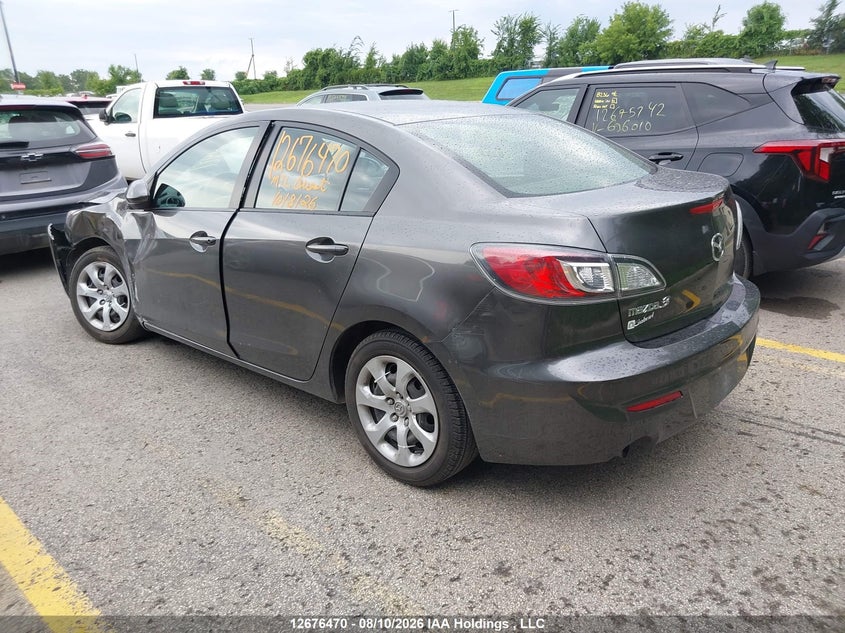2012 MAZDA 3 HATCHBACK 2.0L I-4 DOHC, VVT, 148HP