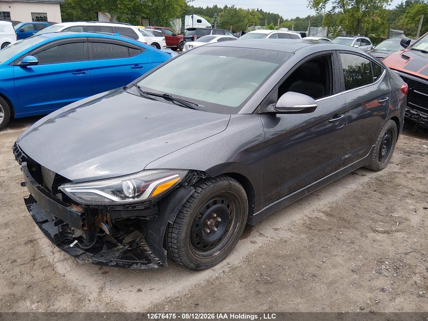 Vin: kmhd04lb1hu380715, lot: 3080218, hyundai elantra sport 20172