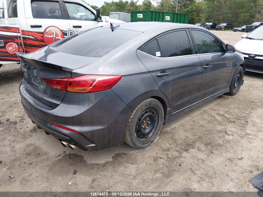 Vin: kmhd04lb1hu380715, lot: 3080218, hyundai elantra sport 20174