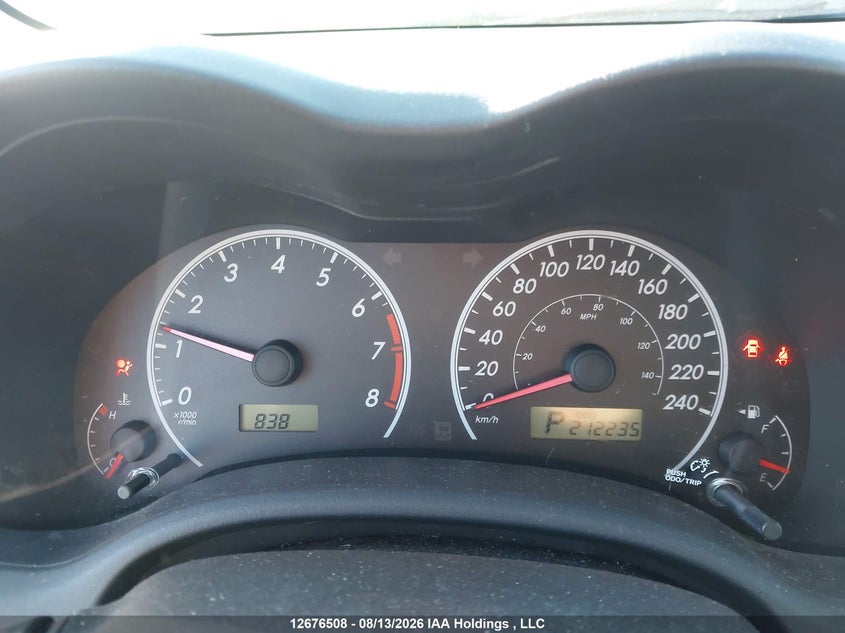2010 TOYOTA COROLLA SEDAN 1.8L I-4 DOHC, VVT, 132HP