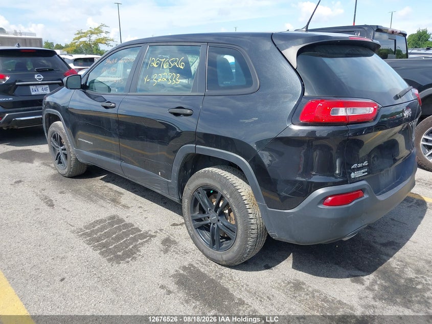 Vin: 1c4pjmas3ew322333, lot: 3080269, jeep cherokee sport 20143