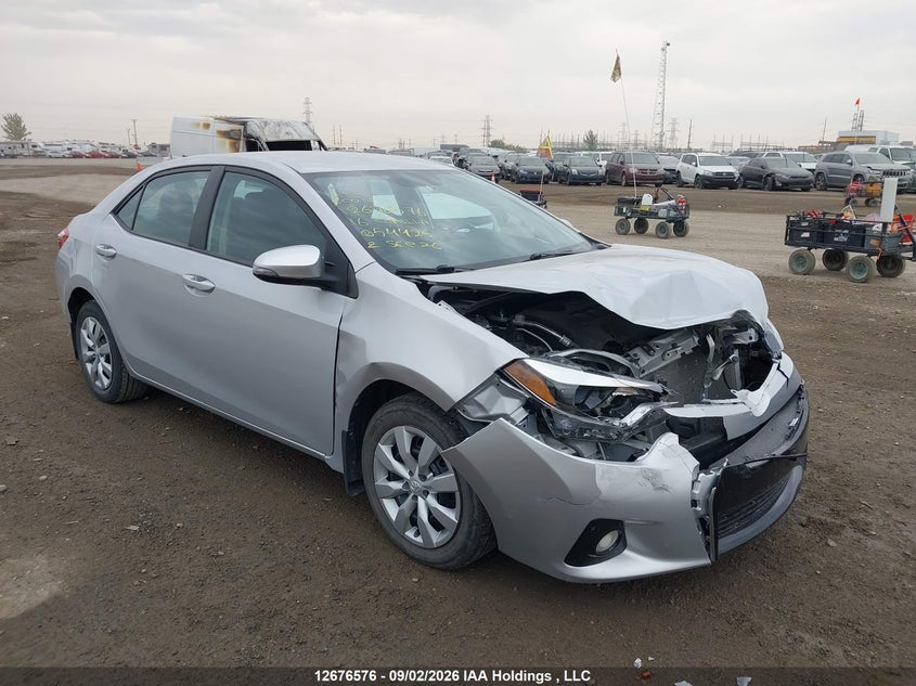 2016 Toyota Corolla S, Front, IAAI, VIN 2T1BURHEXGC544250