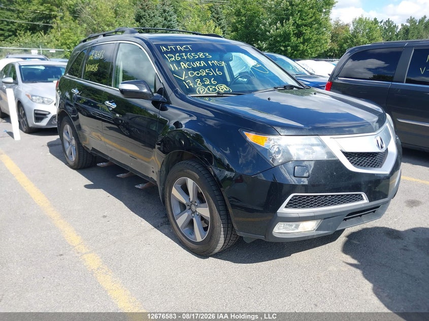 2011 Acura Mdx, Правый бок, IAAI, VIN 2HNYD2H28BH002516