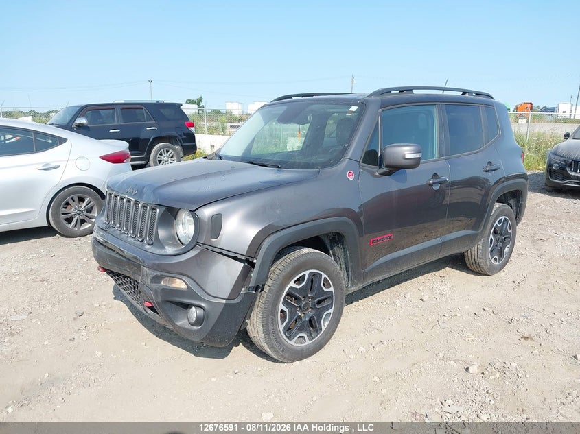 Vin: zaccjbcb7hpg66023, lot: 3080337, jeep renegade trailhawk 20172
