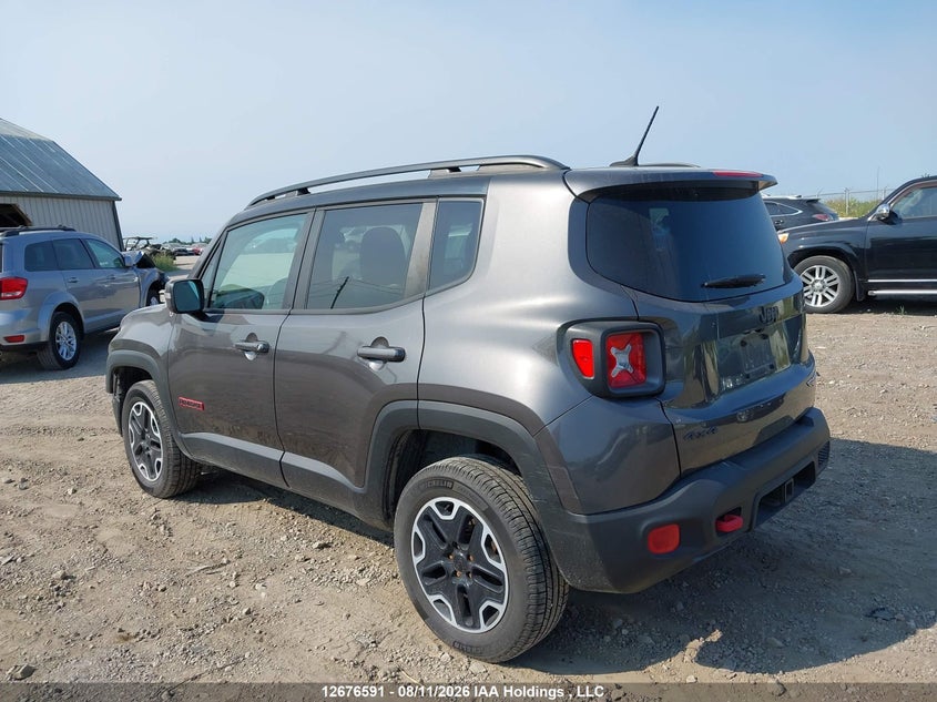 Vin: zaccjbcb7hpg66023, lot: 3080337, jeep renegade trailhawk 20173
