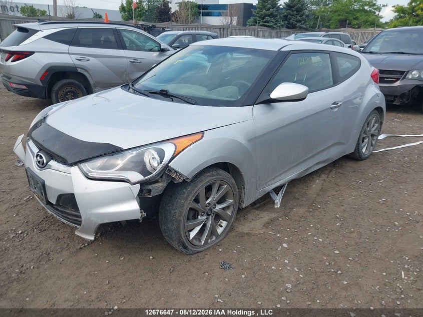 2016 Hyundai Veloster, Удар спереди, IAAI, VIN KMHTC6AD2GU278695 — фото 2