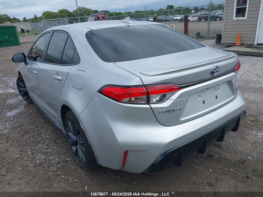 Vin: jtdbdmhe3p3000460, lot: 3080426, toyota corolla hybrid se 20233