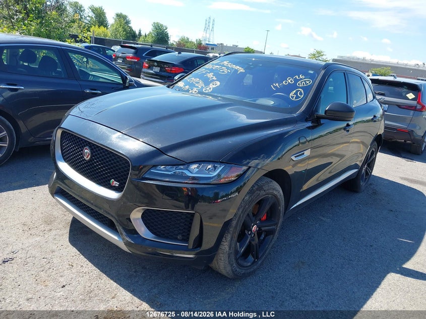2017 Jaguar F-Pace, Rear, IAAI, VIN SADCM2BV3HA092415 — photo 2