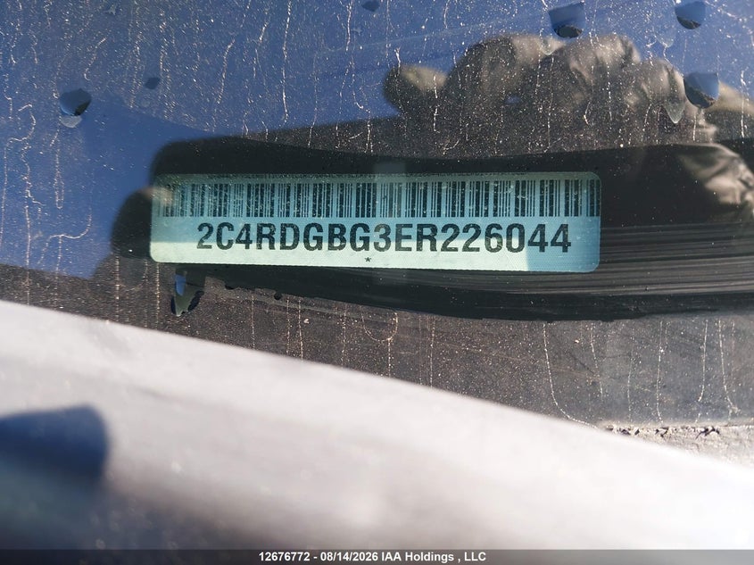 2014 DODGE CARAVAN VAN 3.6L V-6 DOHC, VVT, 283HP