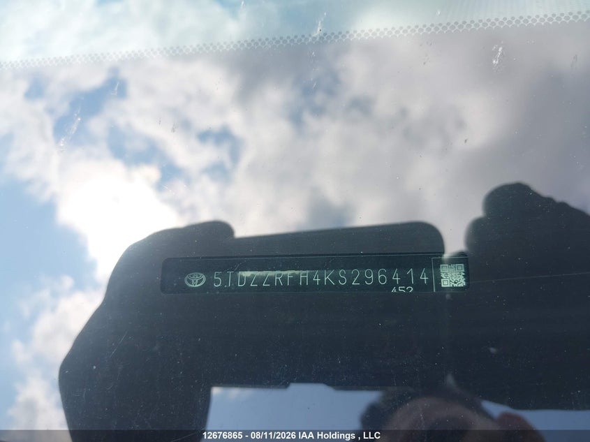 2019 TOYOTA HIGHLANDER SPORT UTILITY VEHICLE 3.5L V-6 DI, DOHC, VVT, 295HP