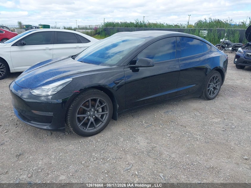 2020 Tesla Model 3, Ходовая, IAAI, VIN 5YJ3E1EA9LF786652 — фото 2