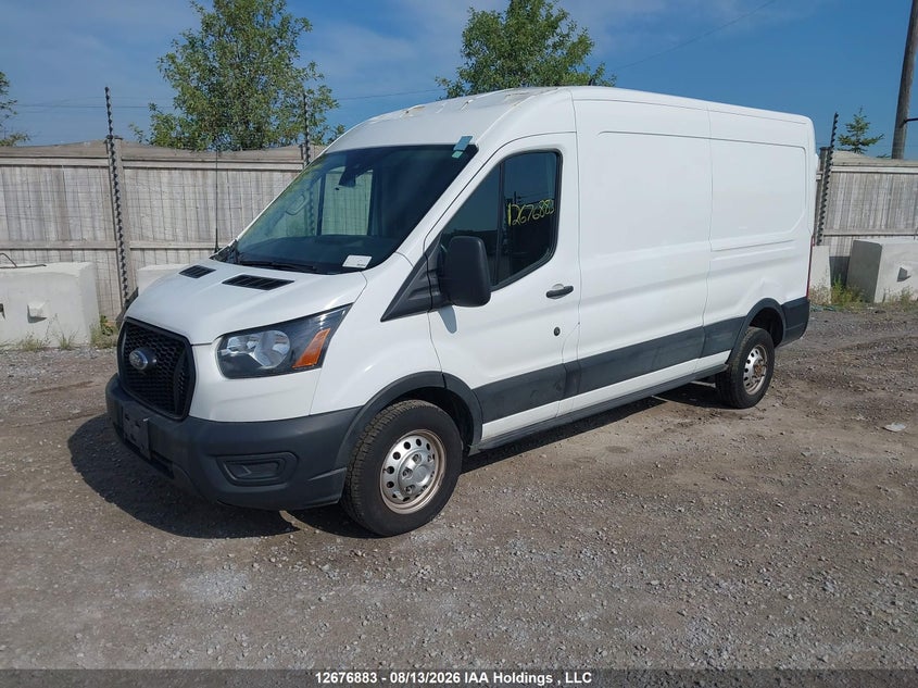 2023 Ford Transit, Левый зад, IAAI, VIN 1FTYE2C80PKB13737 — фото 2