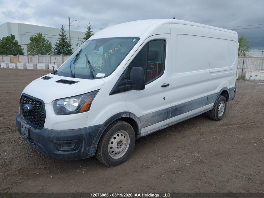 2024 Ford Transit, Левый зад, IAAI, VIN 1FTYE2C80RKA10983 — фото 2