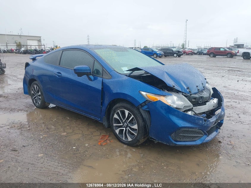 2015 Honda Civic Ex, Front, IAAI, VIN 2HGFG3B51FH004287