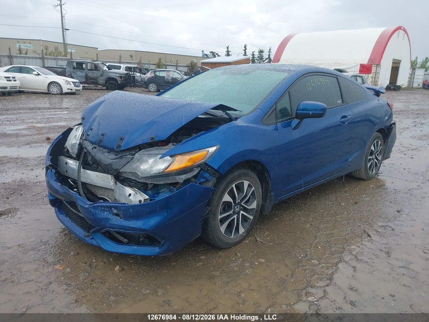 2015 Honda Civic, Front, IAAI, VIN 2HGFG3B51FH004287 — photo 2