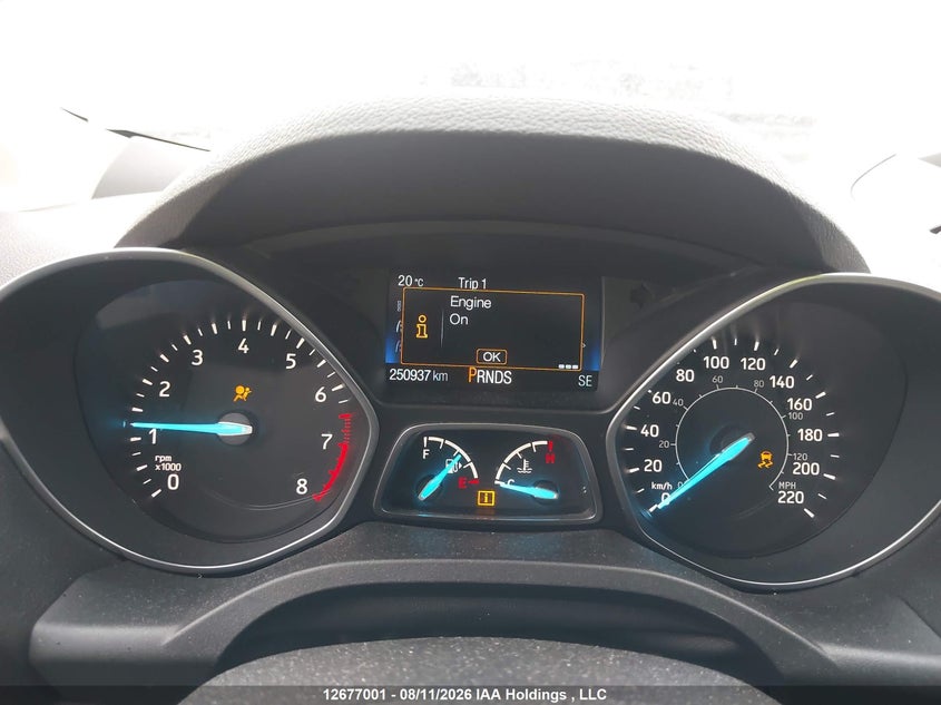 2017 FORD ESCAPE SPORT UTILITY VEHICLE 2.5L I4 FI DOHC 16V NF4