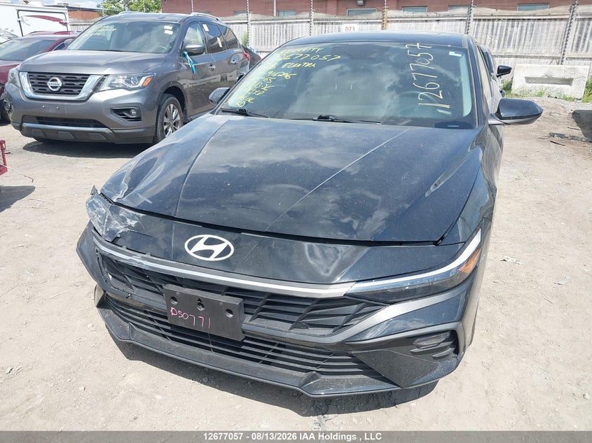 2025 Hyundai Elantra Preferred With Tech Package, Front, IAAI, VIN KMHLM4DG2SU916296 — photo 2