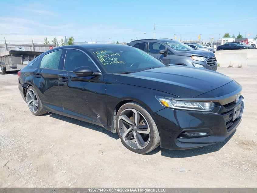 Vin: 1hgcv1e33ka804038, lot: 3080920, honda accord sport 20191