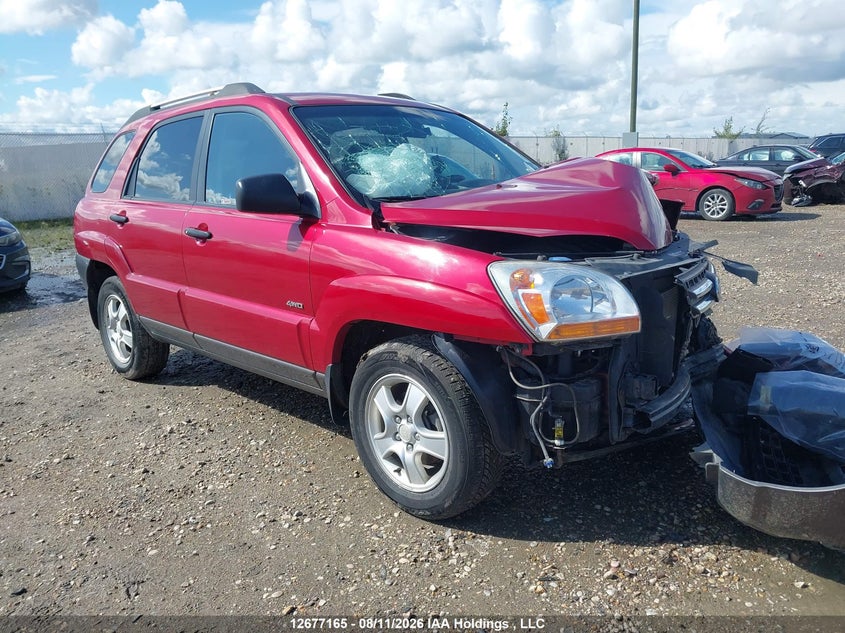 2007 Kia Sportage Ex/Lx, Удар спереди, IAAI, VIN KNDJE723277332660