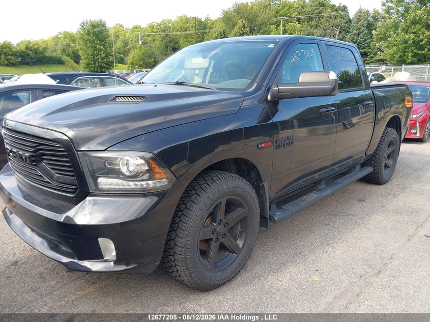 2018 RAM 1500, Возможны проблемы с механикой, IAAI, VIN 1C6RR7MM1JS338135 — фото 2
