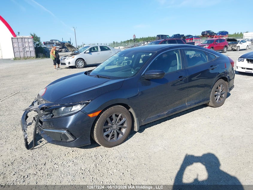 2020 Honda Civic, Front, IAAI, VIN 2HGFC2F72LH033570 — photo 2