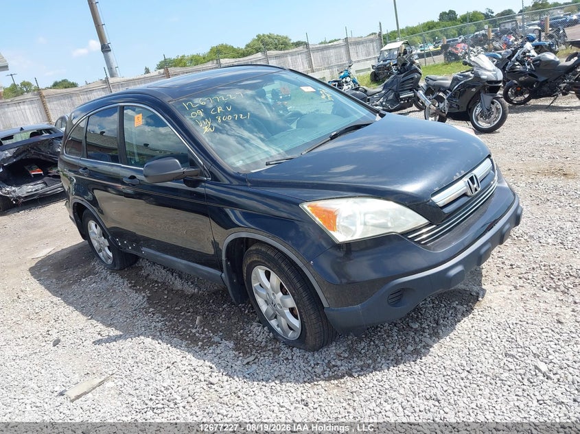 2009 Honda Cr-V Ex, Structural, IAAI, VIN 5J6RE48559L800721 — photo 2
