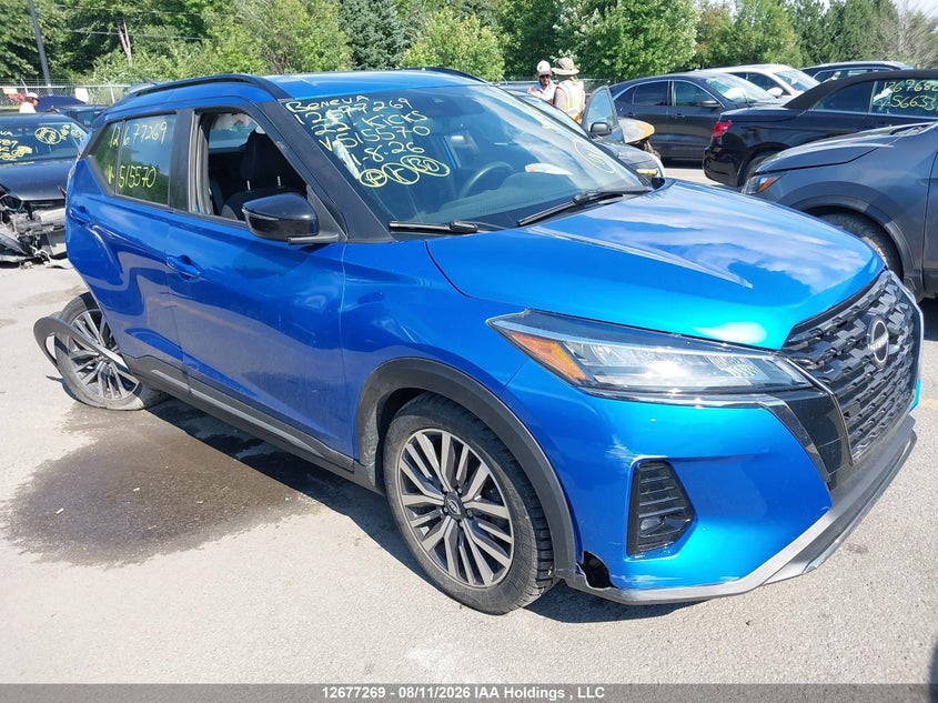 2022 Nissan Kicks Sr, Right Rear, IAAI, VIN 3N1CP5DV5NL515570