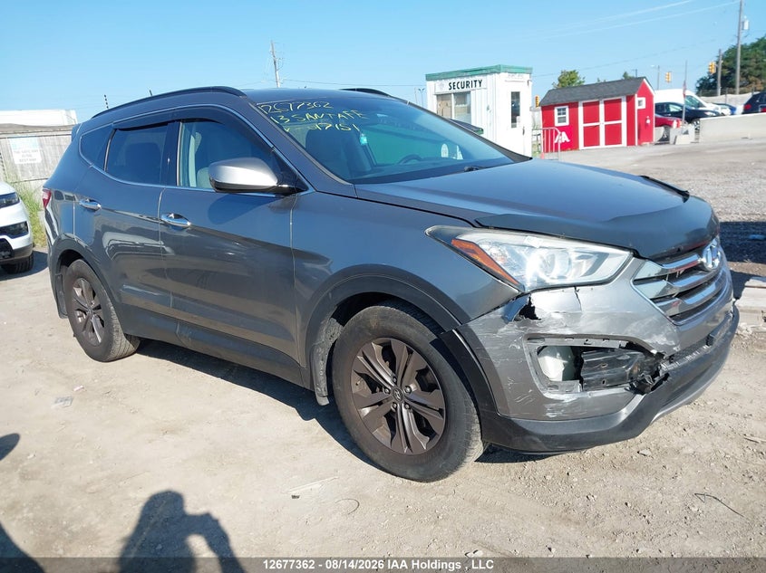 2013 Hyundai Santa Fe Sport 2.4 Premium, Удар спереди, IAAI, VIN 5XYZU3LB2DG017151